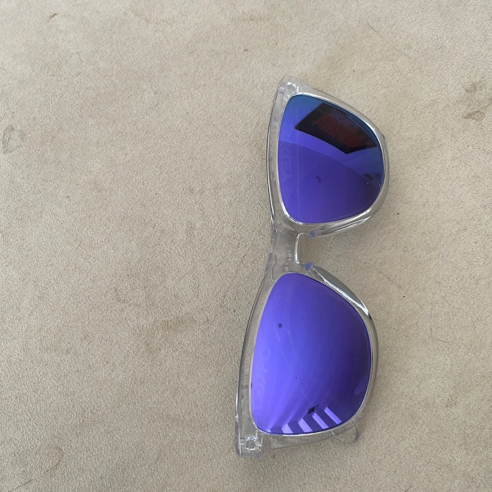 Oakley  Frogskin clear frame polarised sunglasses